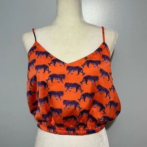 Stewart Simmons Clemson V-Neck cropped camisole style for game day apparel